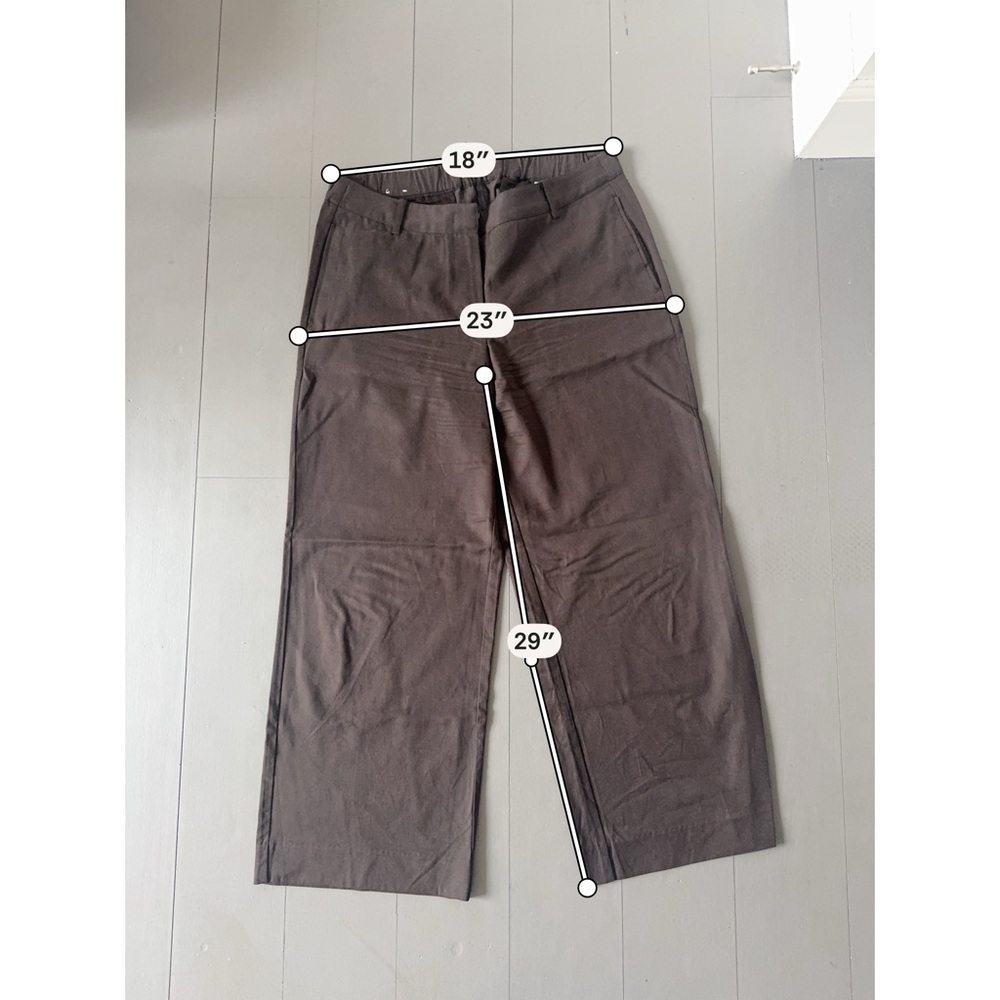 Women's Brown Wide-Leg Trousers
